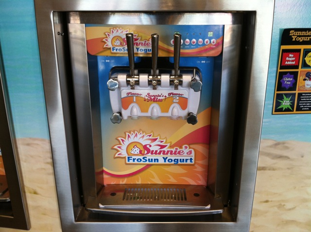 Front of Froyo Machine - Nanci's Frozen Yogurt